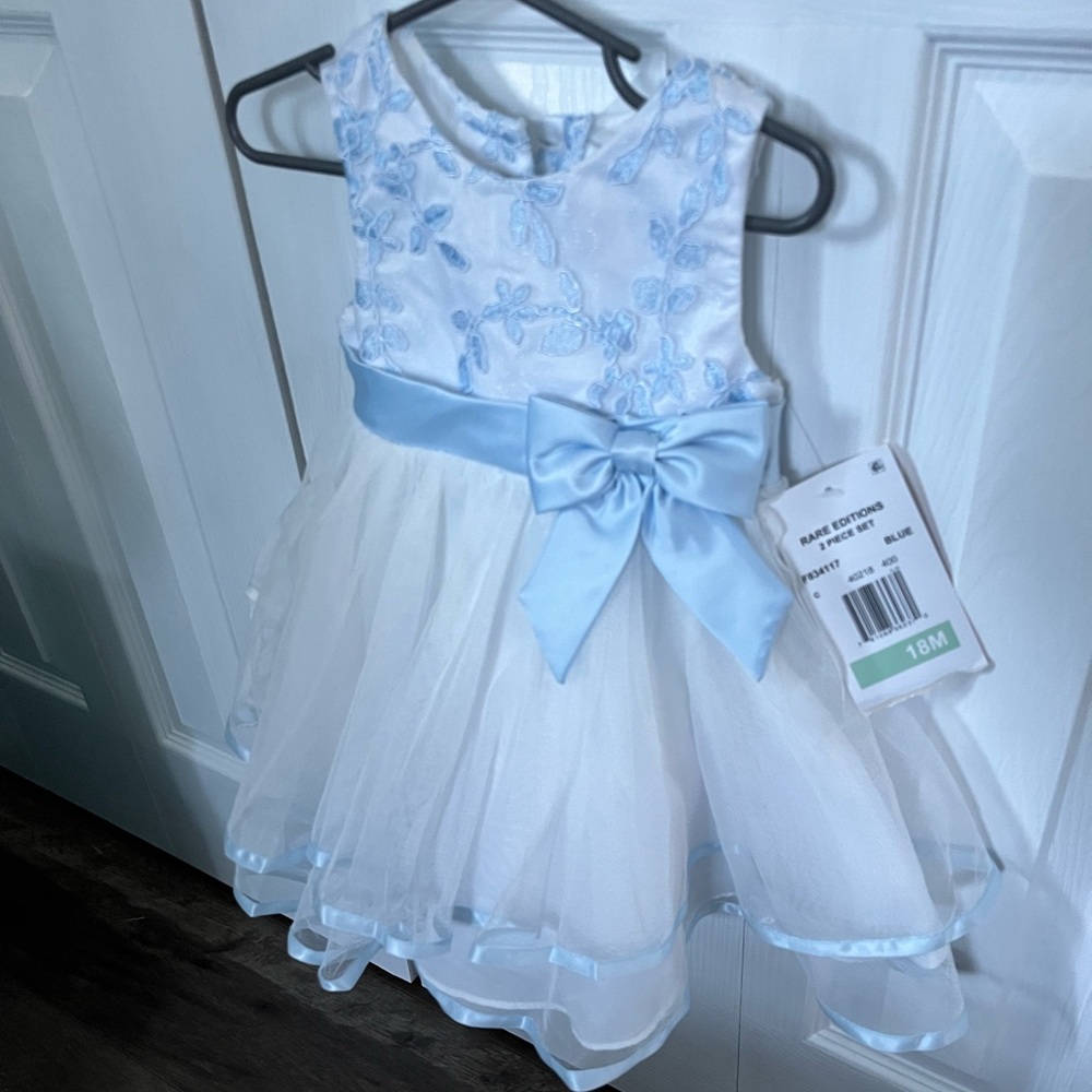 Rare Editions 18 month dress, blue